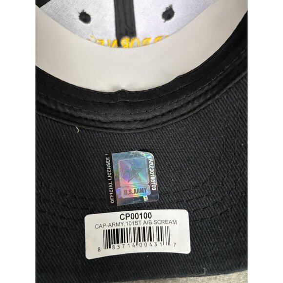 101st Airborne Division Screaming Eagles U.S. Army Cap Black One Size New - Picture 4 of 6